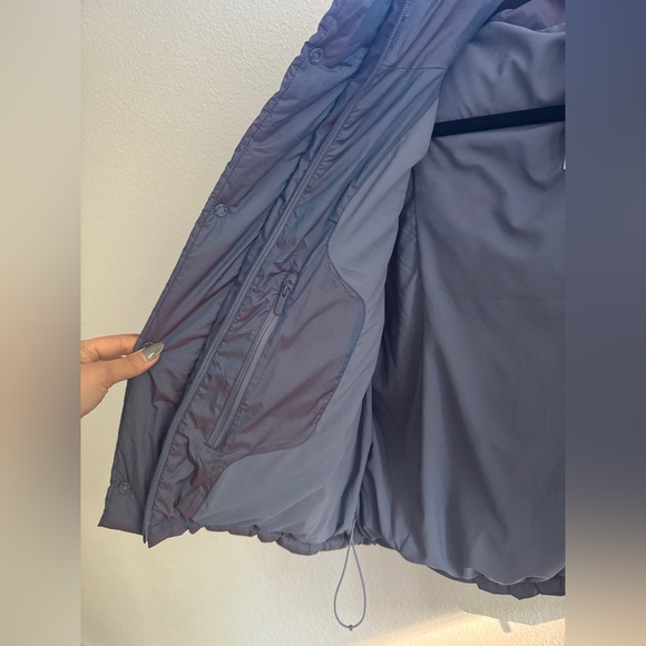 (1HR SALE!❤️) Lululemon Wunder Puff Cropped Vest *heathered wild indigo - Picture 14 of 15